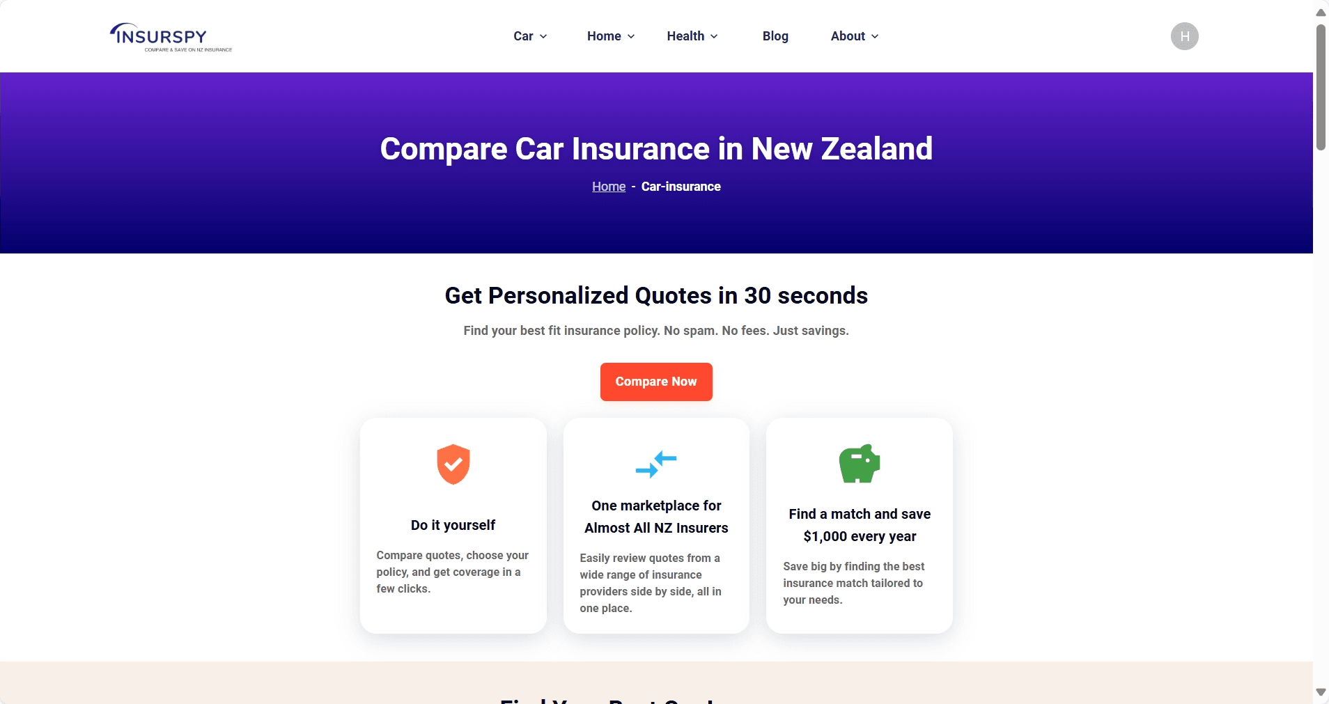 Insurspy - 保险比价平台