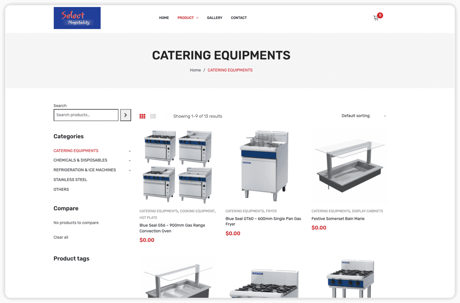 Select Hospitality - Equipment Supply